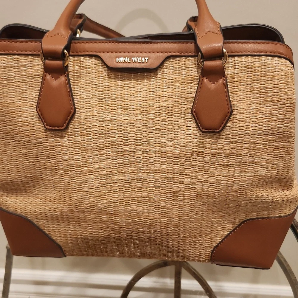 Nine West Tan and Brown Satchel